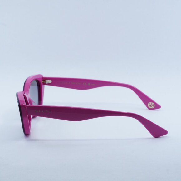 Gucci GG1638S 003 Sunglasses Burgundy/Fuchsia Cat Eye Frame, Pink Lenses - Picture 9 of 11